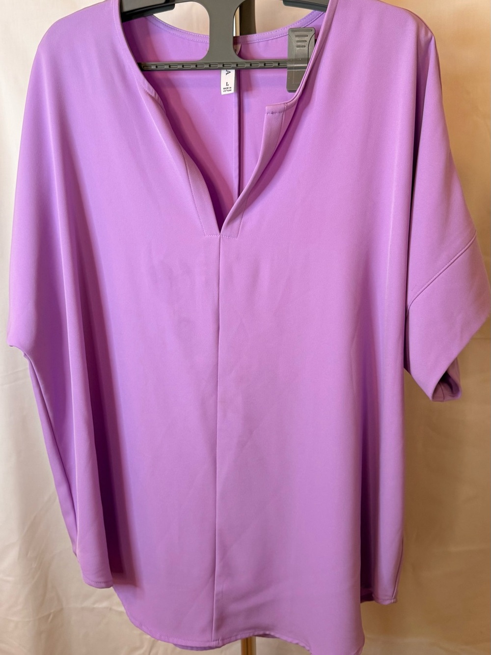 Zenana Outfitters Lilac V-Neck Tunic Top